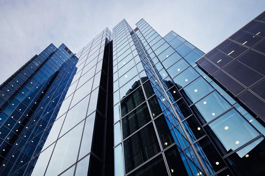 Close up of a building with interesting architecture