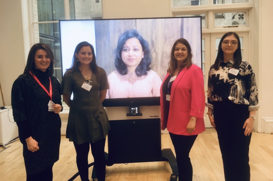 Five speakers for WIBE event smiling