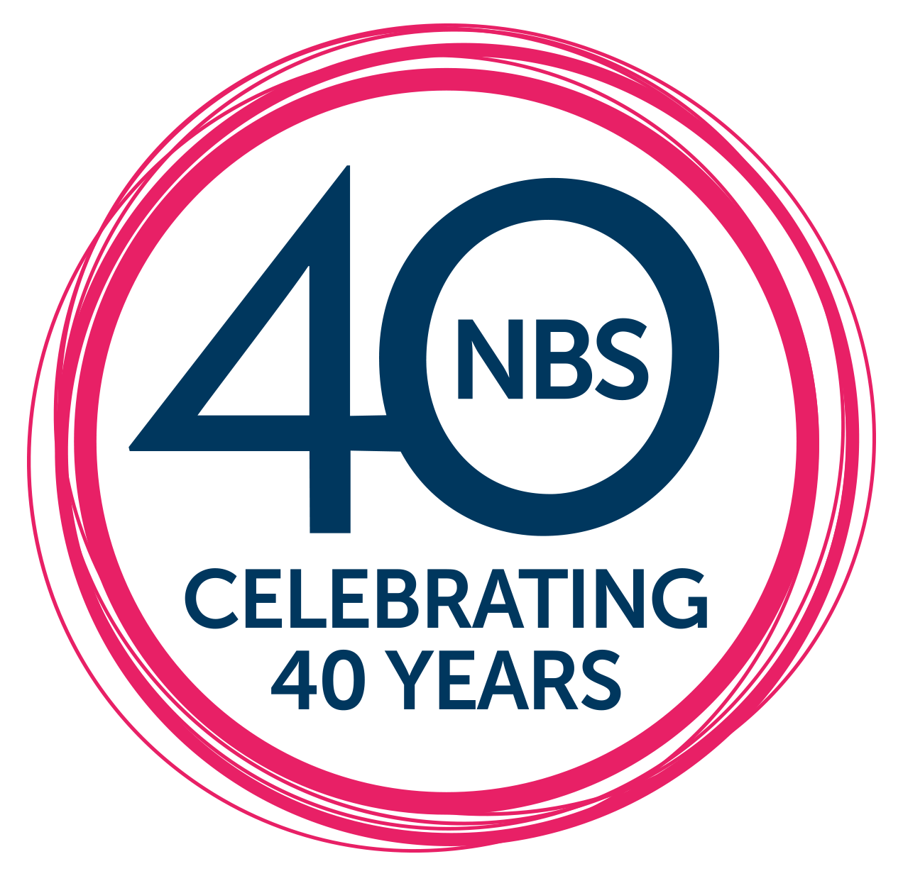 NBS 40 years logo