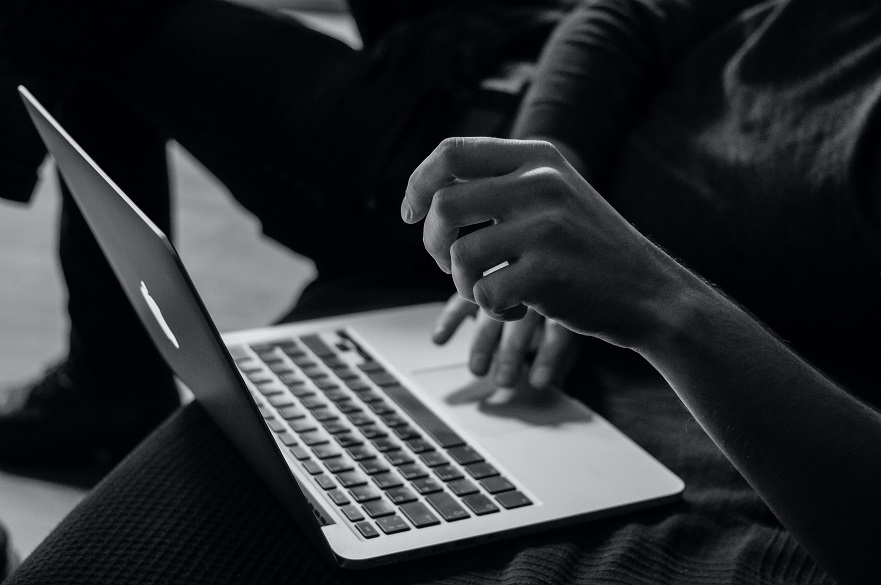 Person using a computer