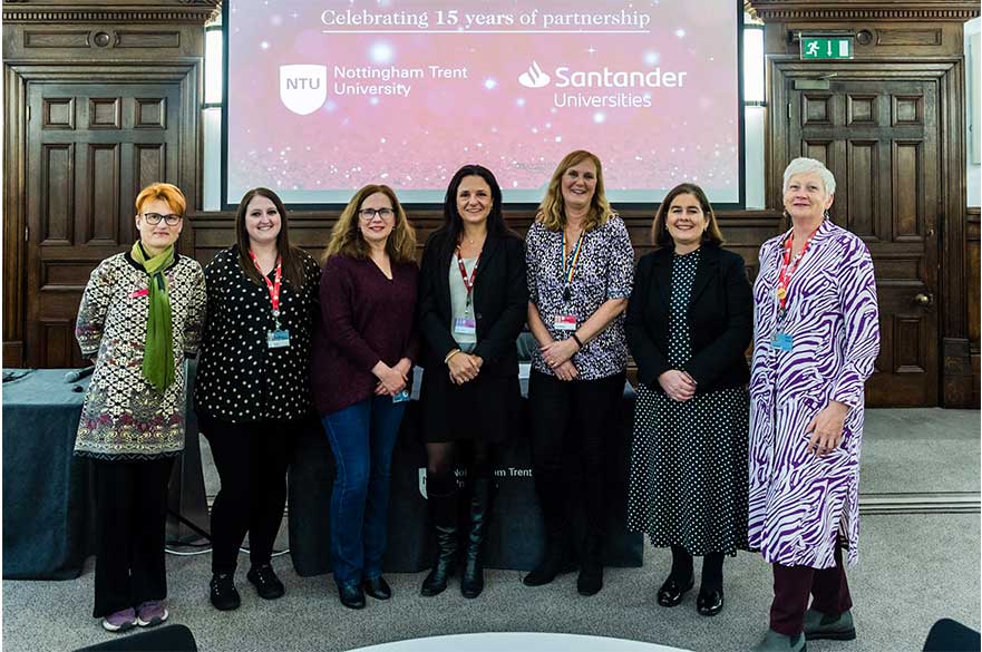 Group shot of the winners of the Santander Universities fund