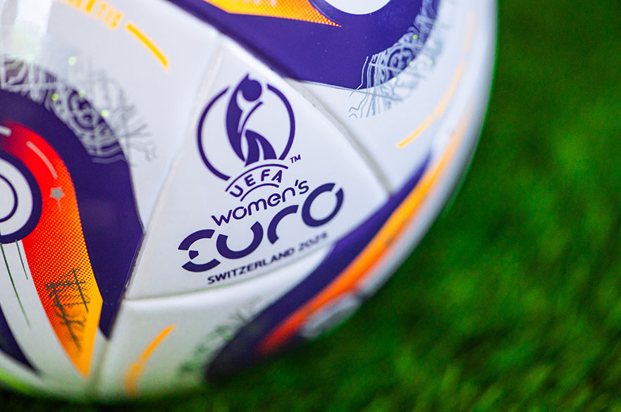 Close up image of the FIFA Women's Euro ball 