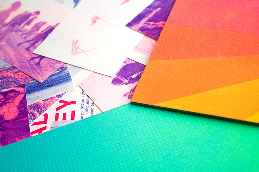 Risograph prints.