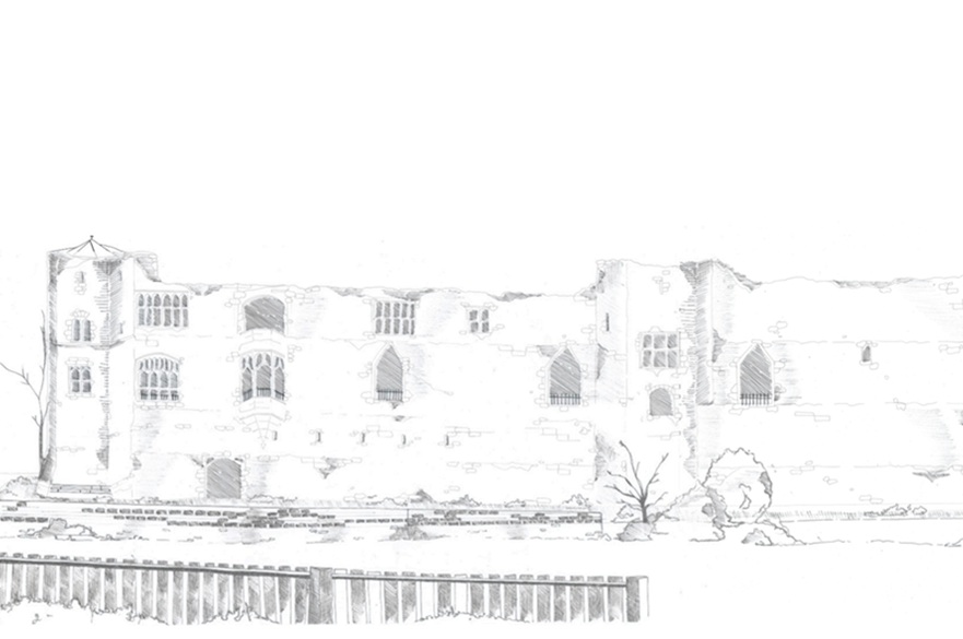 An architect's drawing.