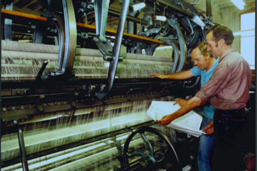 One of the machines singled out for being particularly noisy – the leavers lace machine – photo courtesy of Mary Shaw