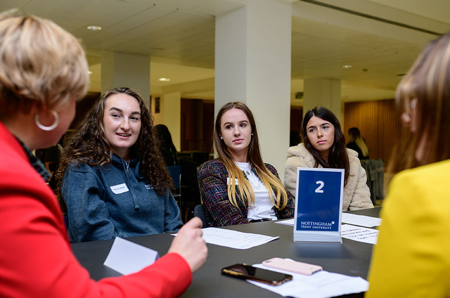 Female students at Women in Built Environment event