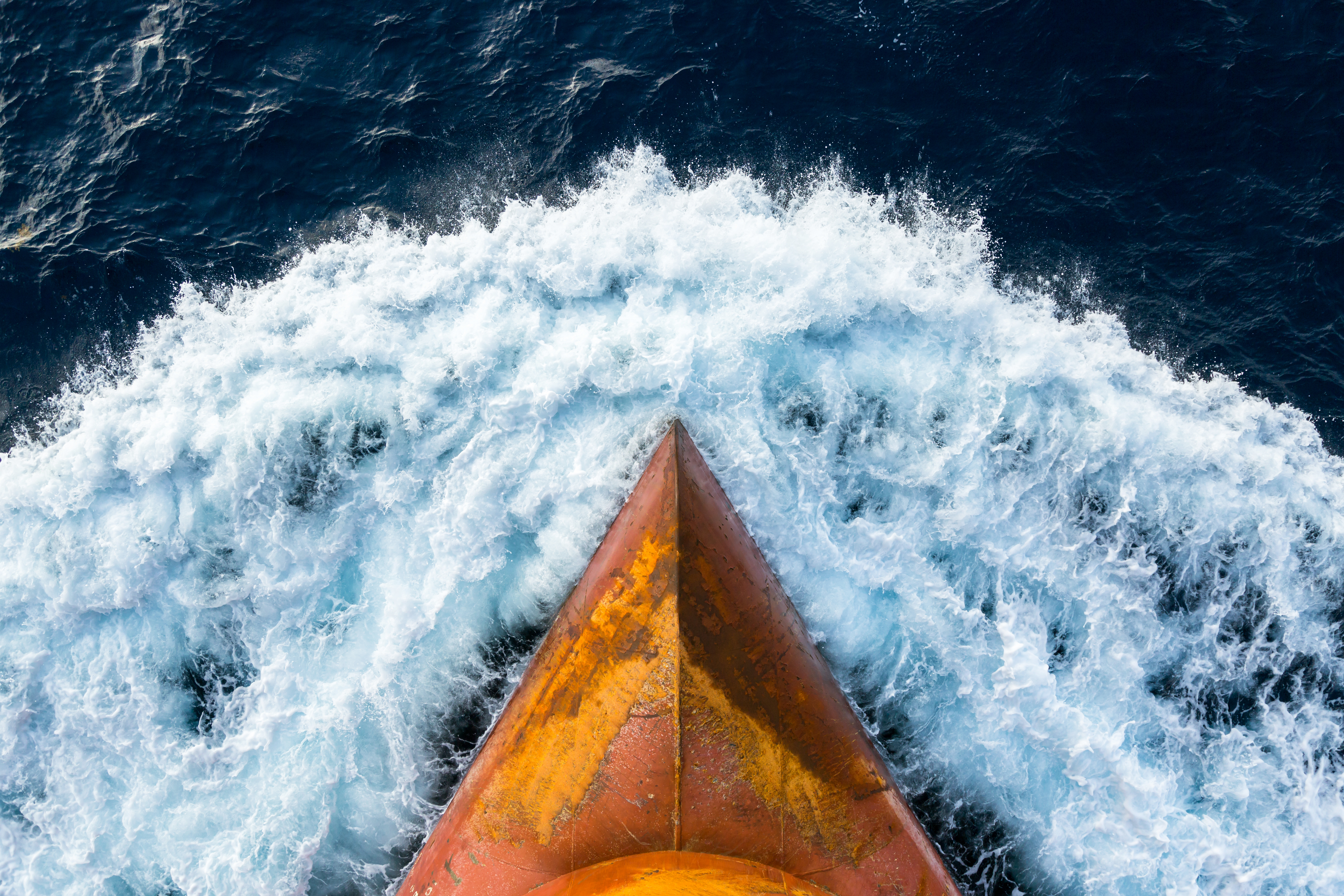 Ship in the sea