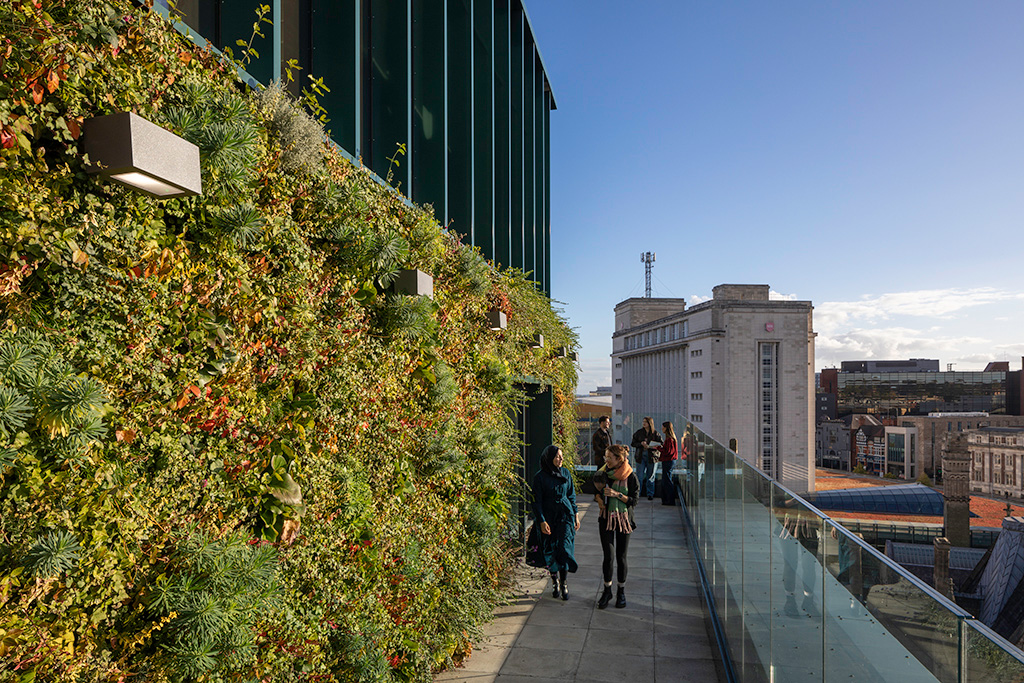 Terrace at the Design and Digital Arts Building