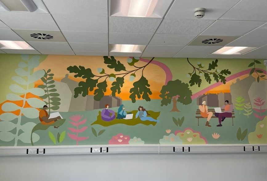 The mural at NTU Mansfield 