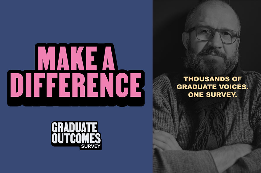Graduate Outcomes Survey - Make a difference hero image