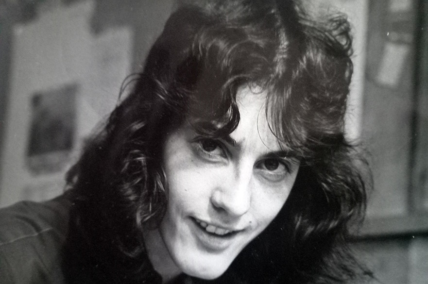 Jeff Buck as a student in 1973