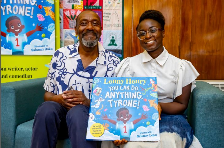 Salomey Doku with Sir Lenny Henry