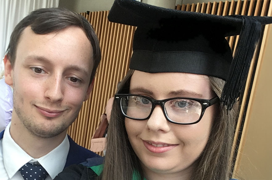 Charis and Oscar Hawkley at Graduation