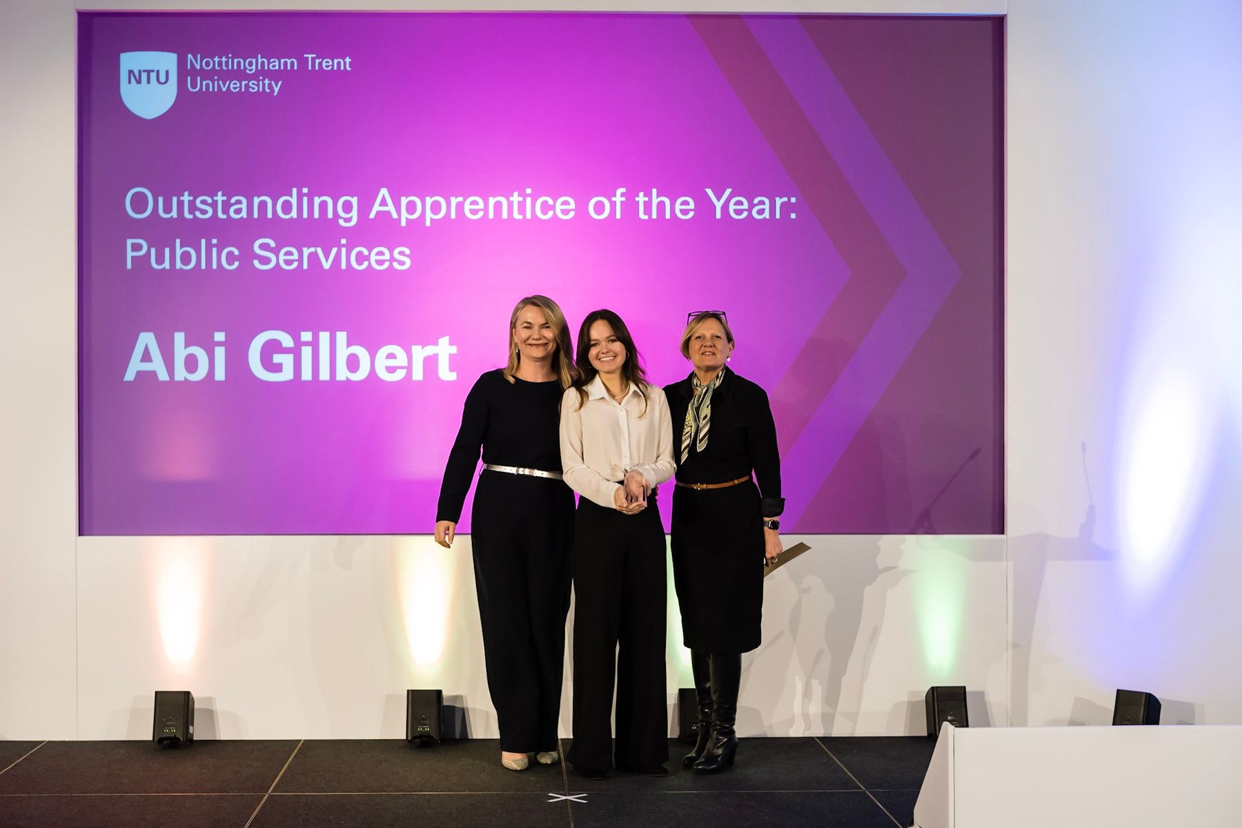 Abi Gilbert wins NTU Apprenticeship Award