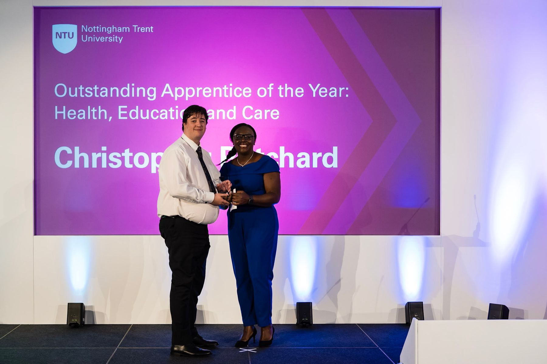 Christopher Pritchard gets NTU Apprenticeship Awards