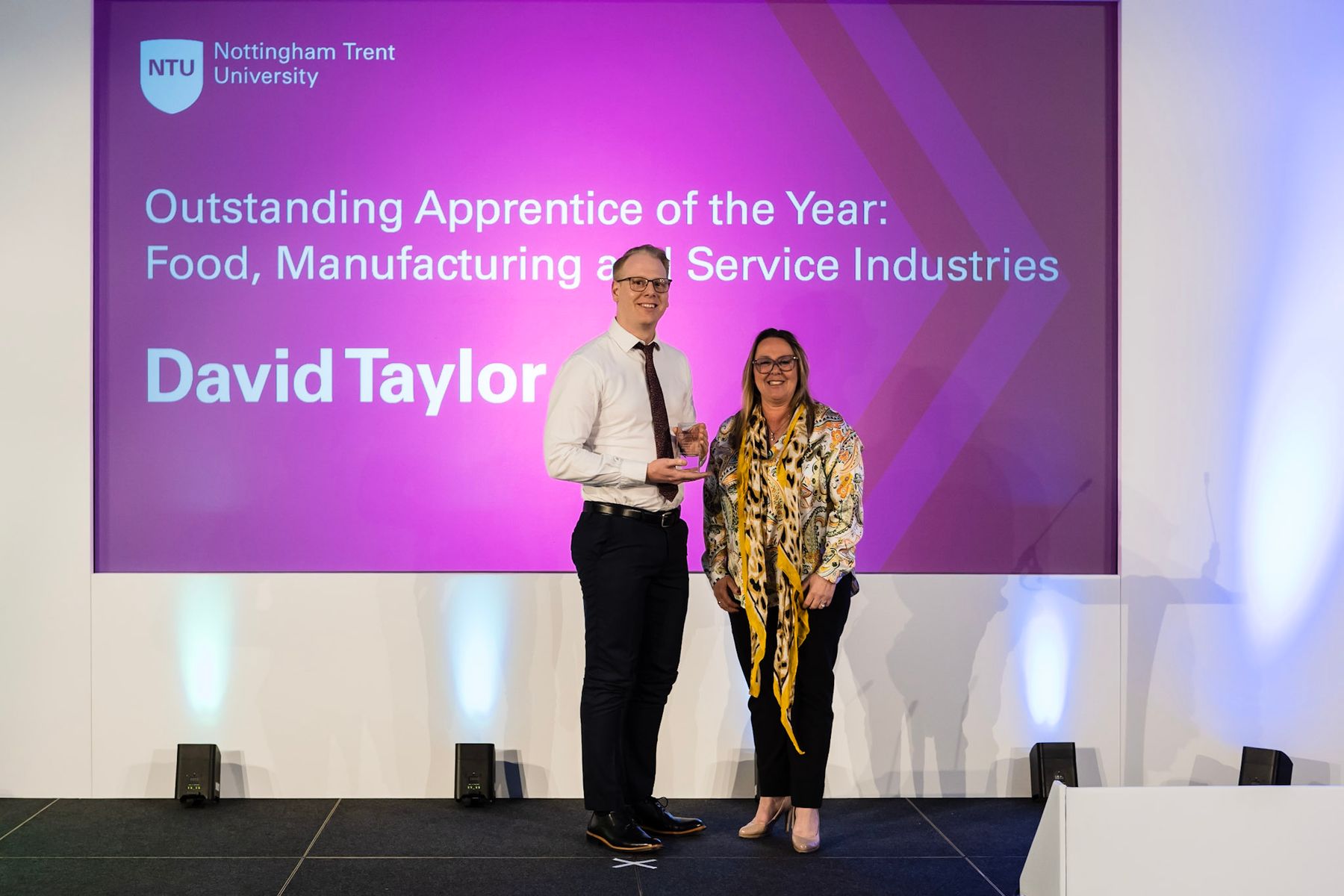 David Taylor gets NTU Apprenticeship Awards