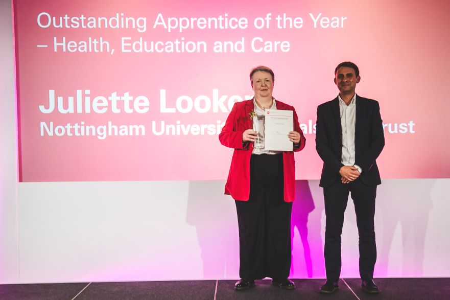 Juliette Looker Outstanding Apprentice receives award