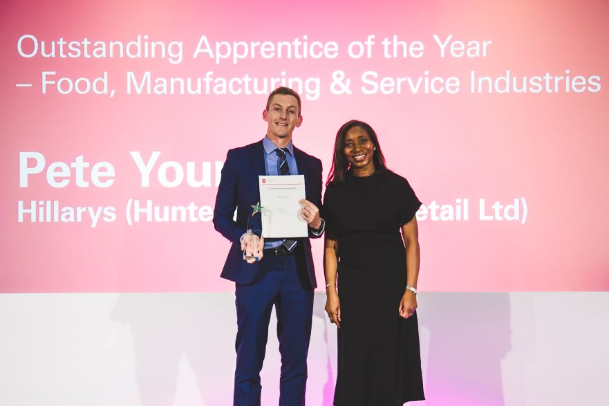 Pete Young receives his award