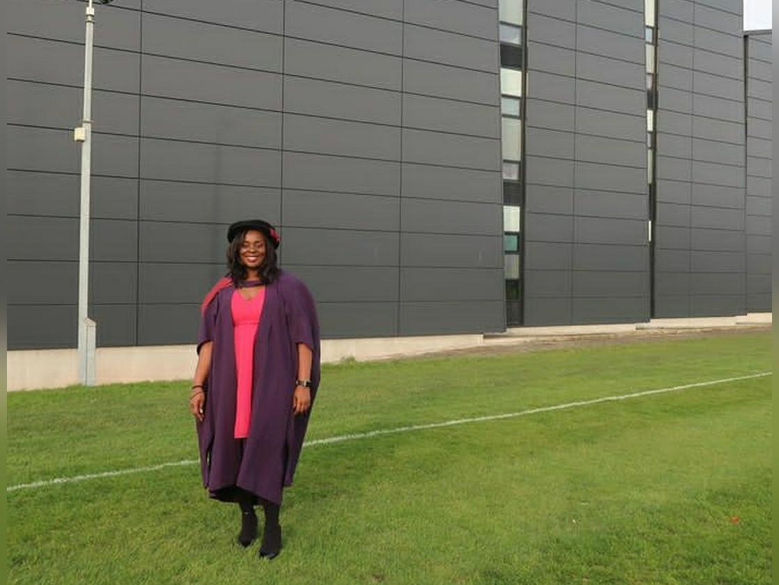 Sophia Tetteh at her graduation.