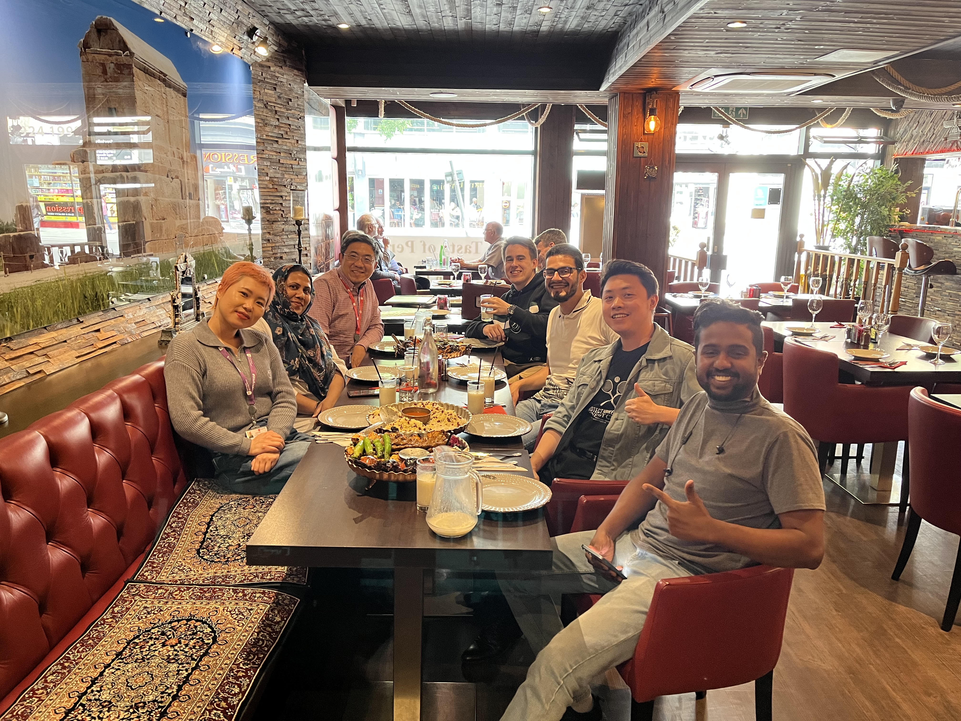 CBIT team around a dinner table