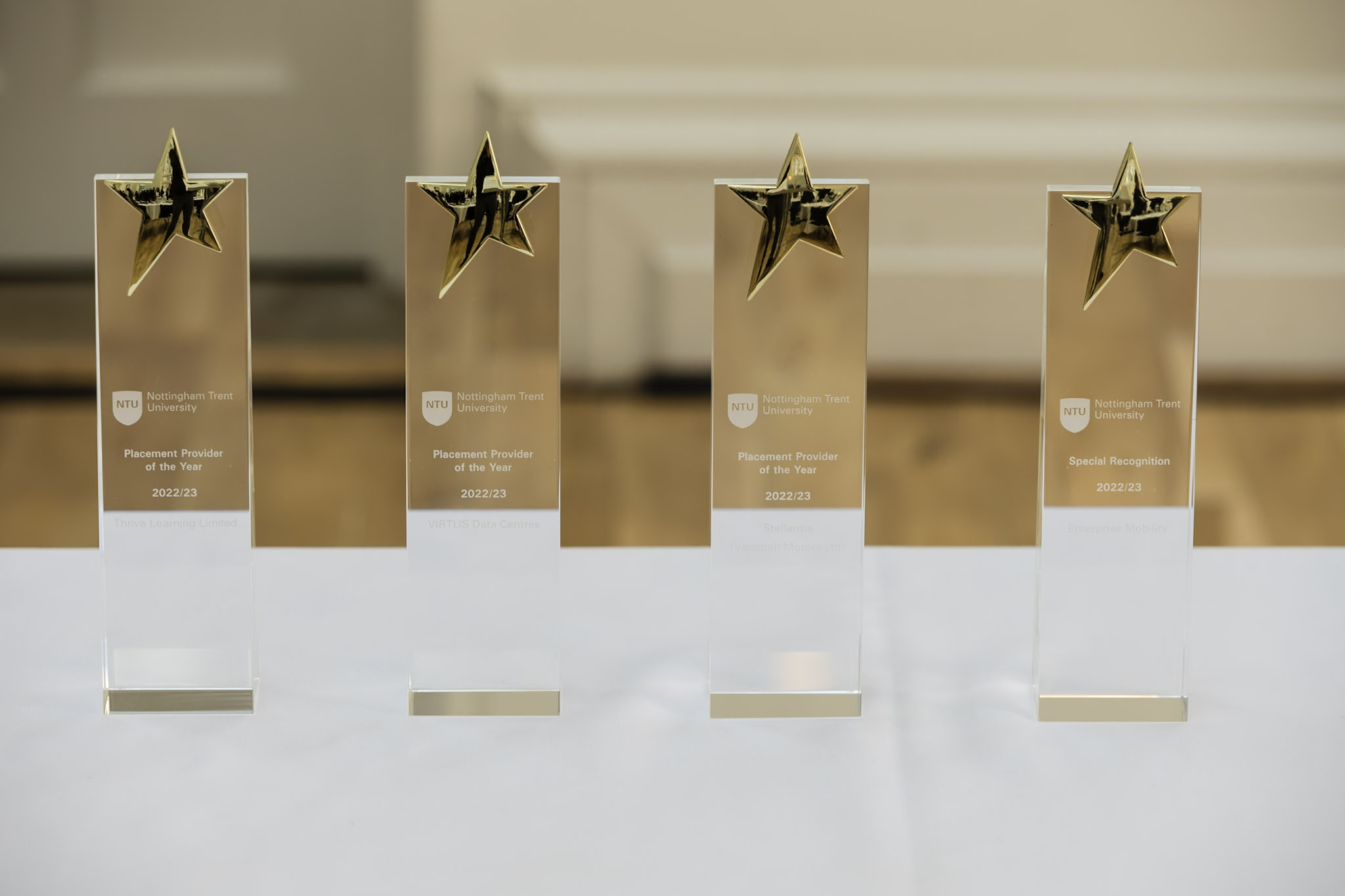 Image of award trophies