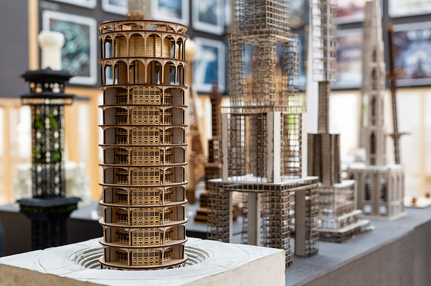 MArch Architecture student work exhibited at the NTU Degree Show