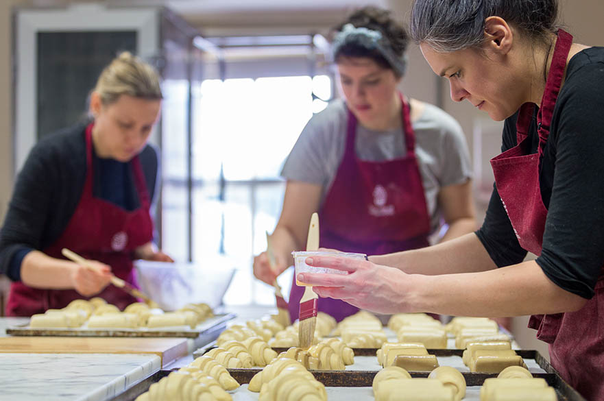 Students on the Artisan Food Production course at NTU