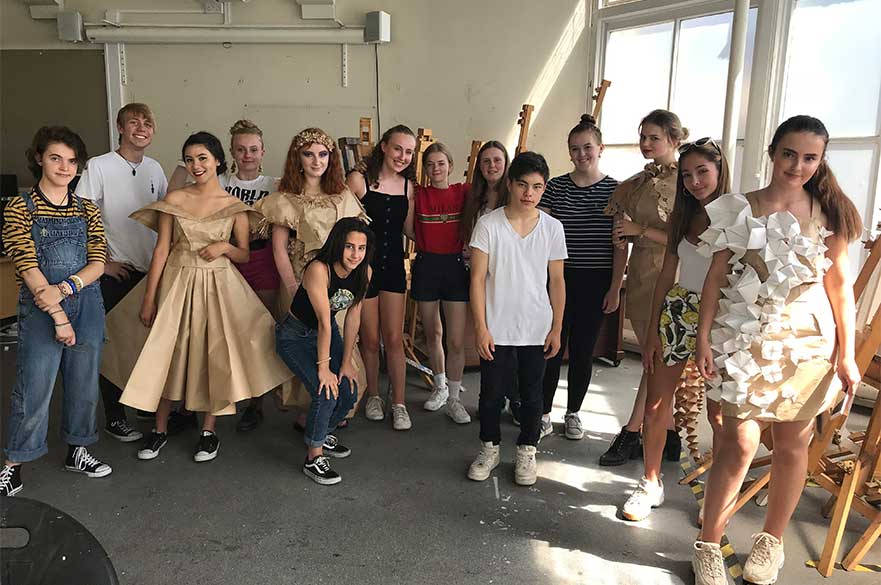 a group of 15 students on a 15-17 short course at NTU