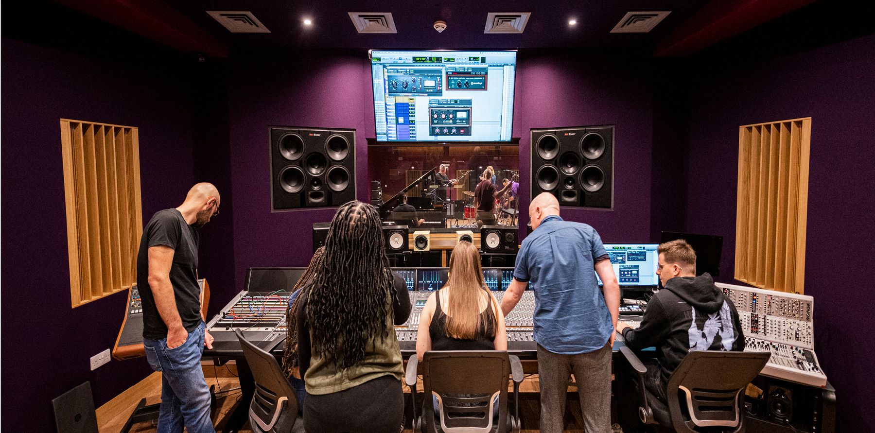 students working in metronome