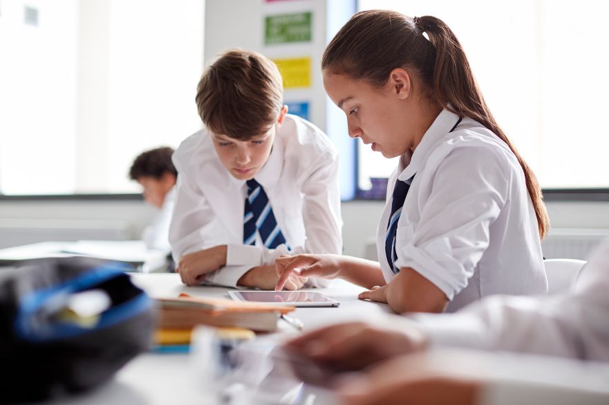 Pupils in classroom
