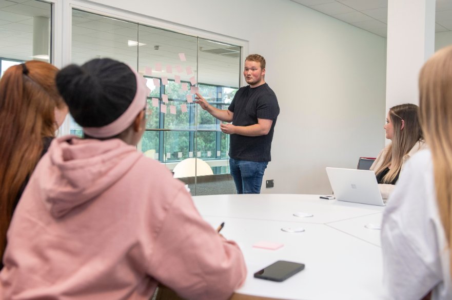 Students in classroom at NTU Mansfield