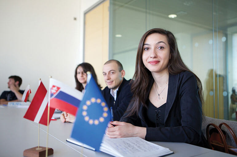 Students in class