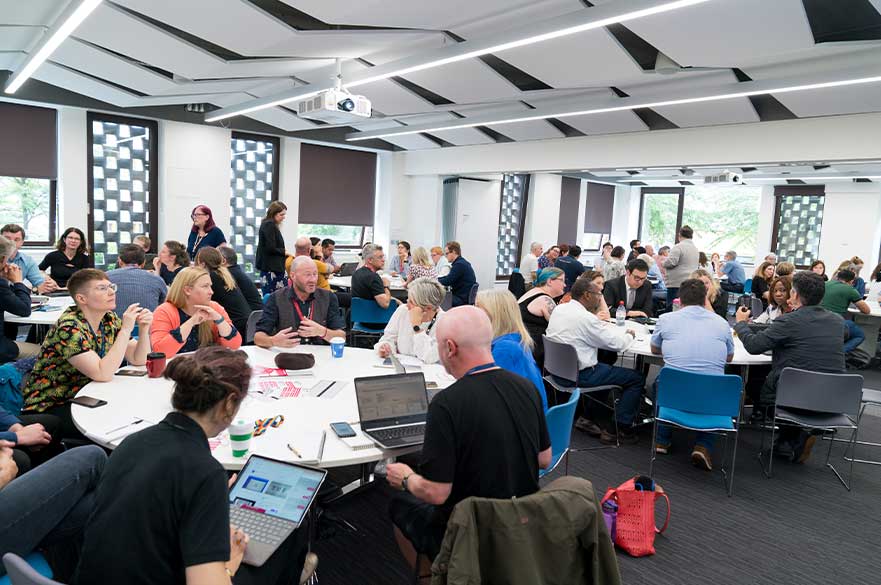 Attendees at a conference