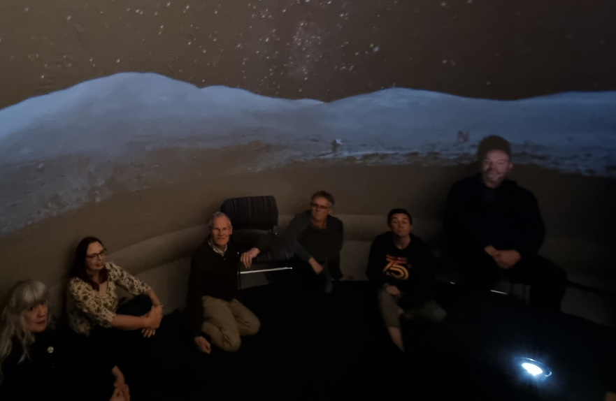 Open Dome Planetarium Audience on the Moon
