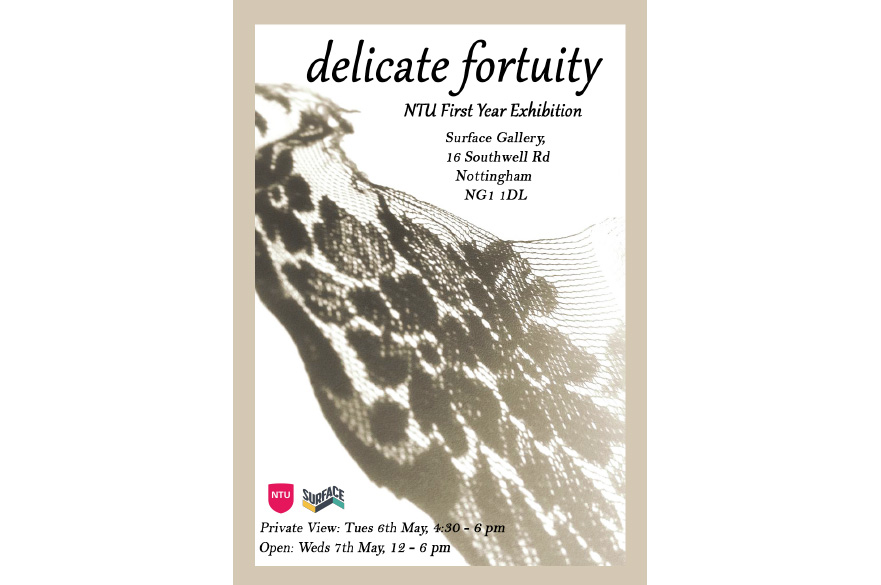 'delicate fortuity’ showcases the work of artists in NTU’s First Year BA Fine Art course.