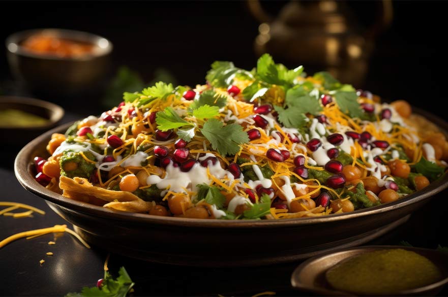 a bowl of chaat