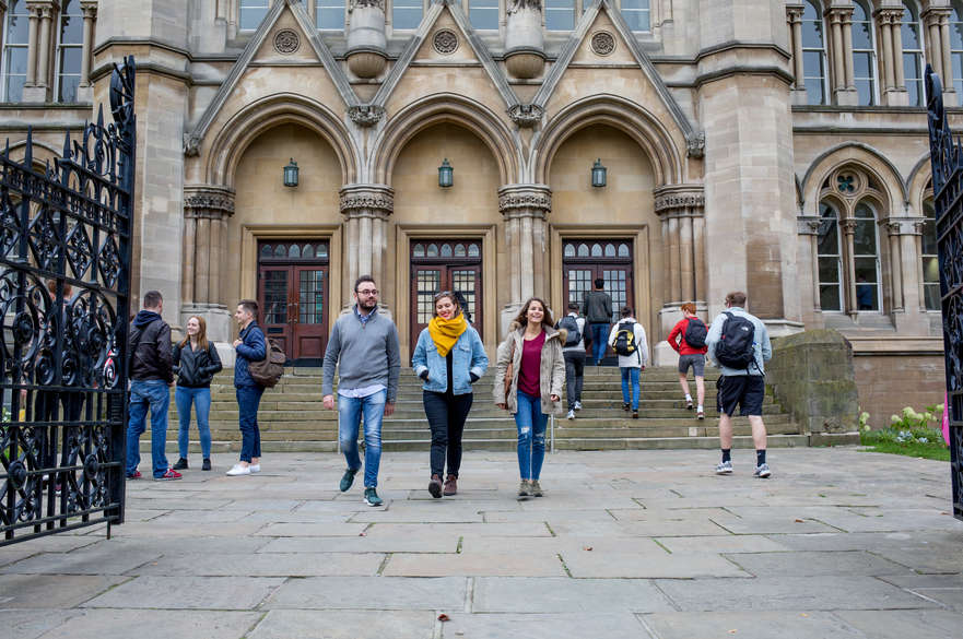 Students on campus