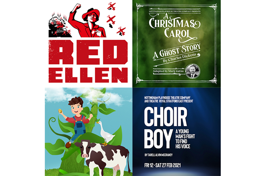 Four Nottingham Playhouse production posters