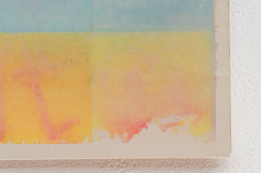 Student creates rainbow artwork using sticky notes to remember lockdown