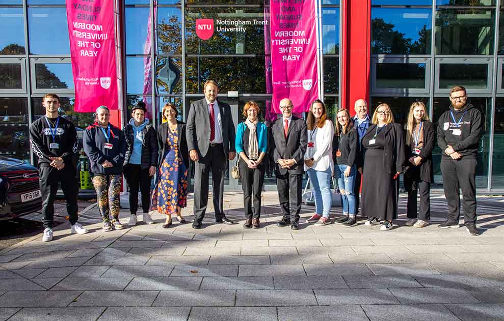 Matt Western MP and Toby Perkins MP at NTU university hub in Mansfield