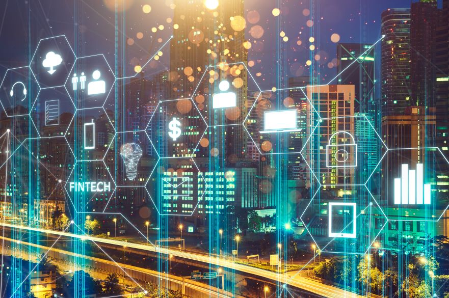 Graphic of fintech concept