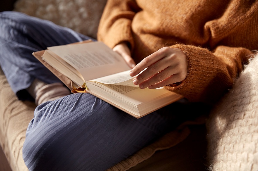 A person reading a poem