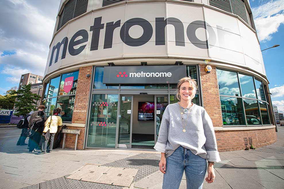 Vicky McClure outside Metronome