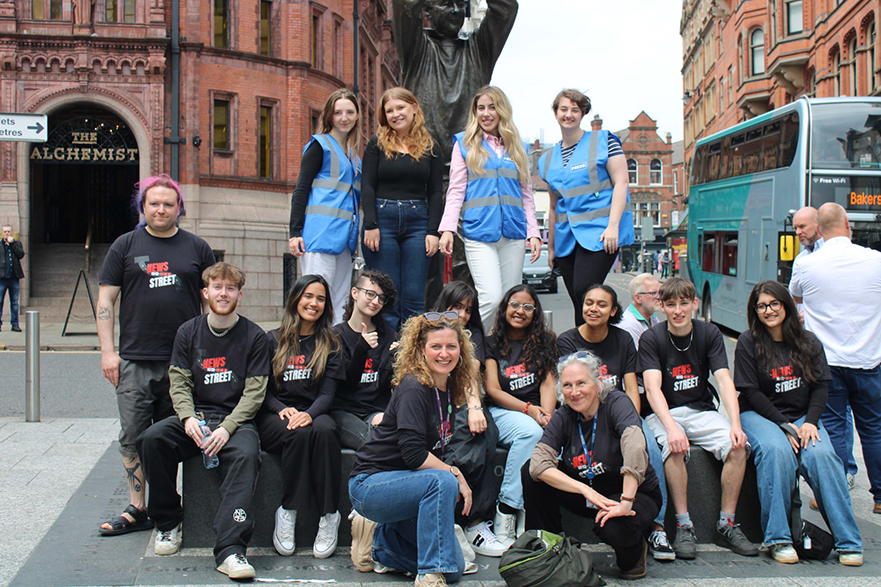 The News on the Street team after the event