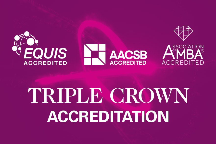 Graphic with logos from three accreditation bodies