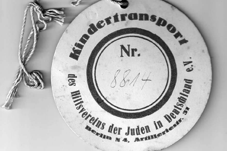 A kindertransport identity tag