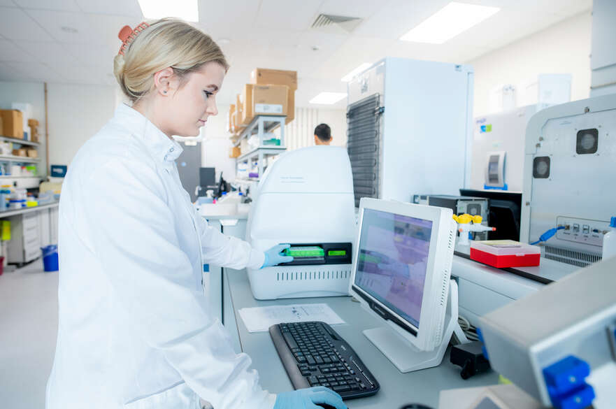 Medical lab researcher