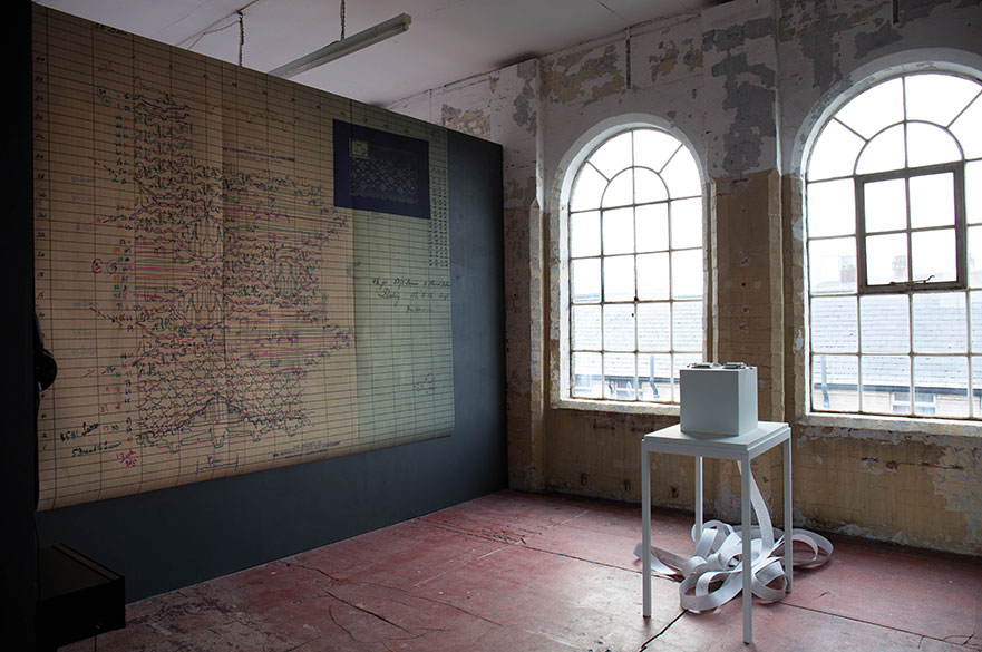 Score No.1, Danica Maier. From Bummock: The Lace Archive at Backlit Gallery, 2018. Photo Ellen Brady