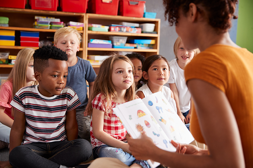 Children in learning environment