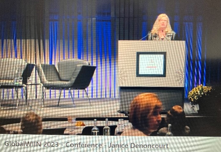 Dr Janice Denoncourt presenting